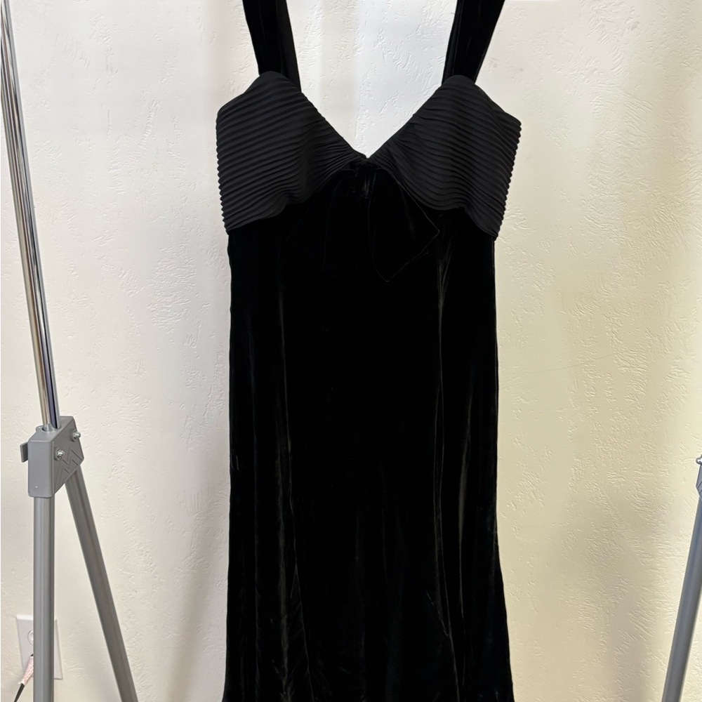 Armani Black Velvet Dress